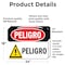 Signmission 18 in Height, 24 in Width, Vinyl Decal, Rectangle, Spanish OS-2PACK-DS-D-1824-LS-1301 - alternate 5